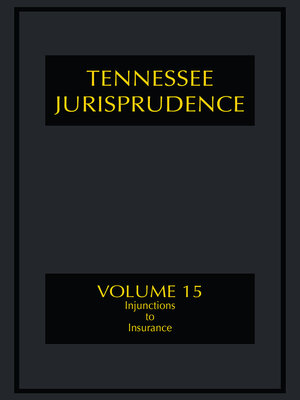 cover image of Tennessee Jurisprudence